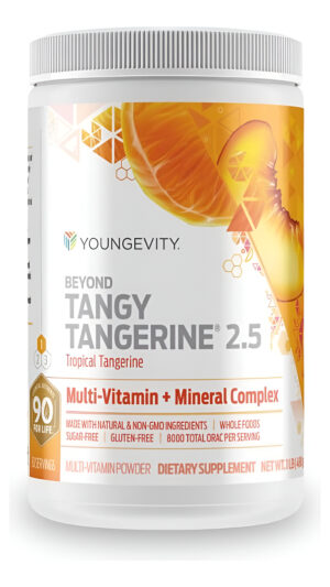 Youngevity Beyond Tangy Tangerine 2.5 Tropical Tangerine Ultimate Complejo Multivitamínico Y Mineral, Hecho Con Aliment