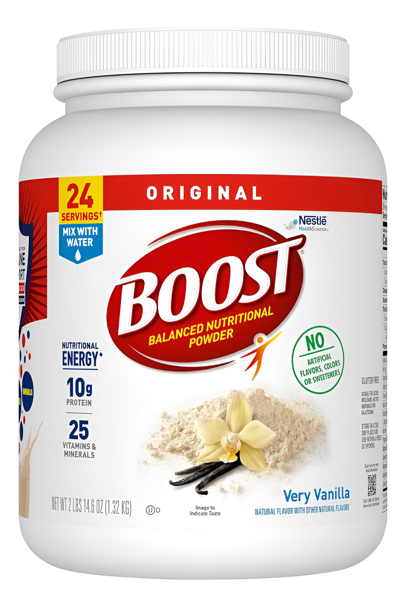 Boost Mezcla De Bebida En Polvo Nutricional Original Equilibrada Con 0.35 oz De Proteína Y 25 Vitaminas Y Minerales, Mu