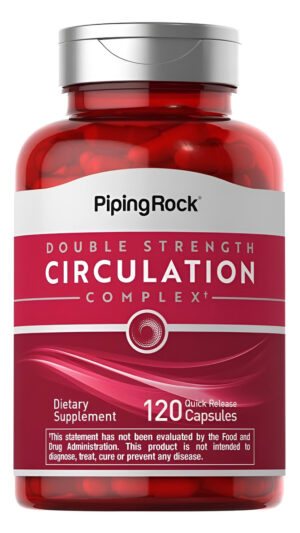 Piping Rock Suplemento De Circulación | 120 Cápsulas | Complejo De Doble Fuerza | Sin Omg, Sin Gluten