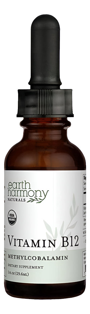 Earth Harmony Naturals Suplemento Sublingual Vegano De Vitamina B12 2000 Mcg
