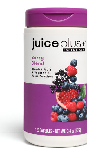 Juiceplus+ Mezcla De Bayas A Base De Alimentos Integrales, Veganas, Sin Gluten, Sin Omg, Kosher, 120 Cápsulas Veganas