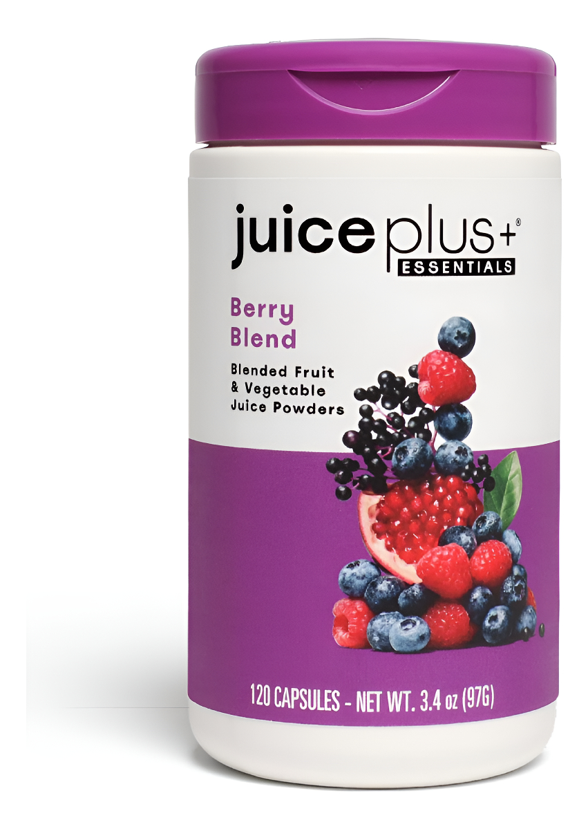 Juiceplus+ Mezcla De Bayas A Base De Alimentos Integrales, Veganas, Sin Gluten, Sin Omg, Kosher, 120 Cápsulas Veganas