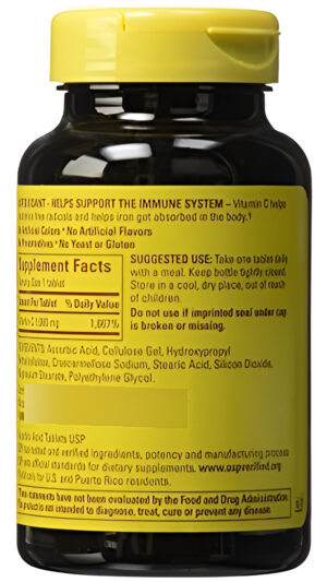 Nature Made Vitamina C Natural, 1000 Mg, 100 Tabletas