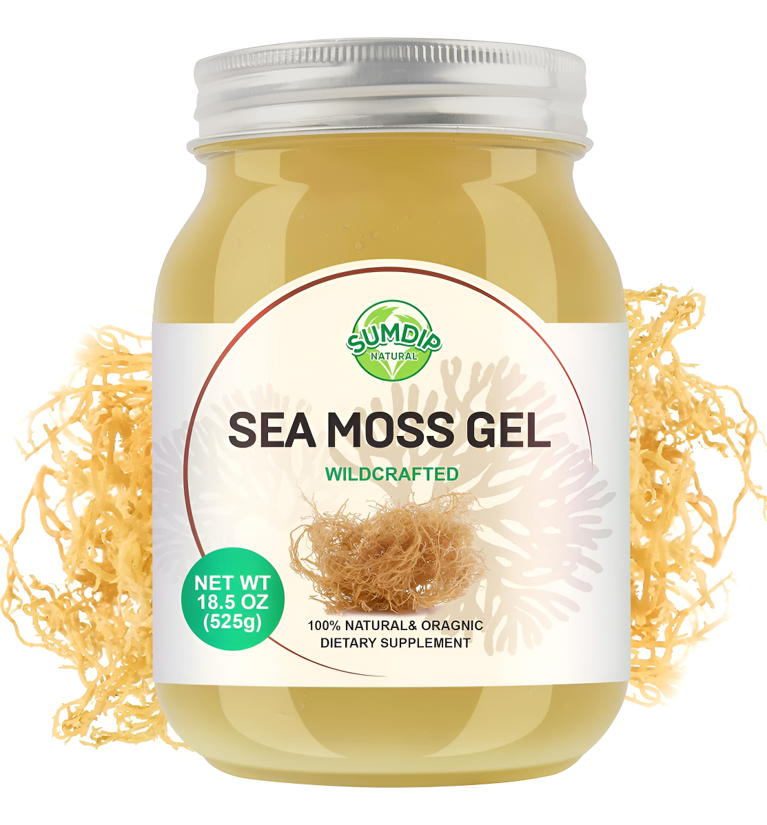 Gel De Musgo Marino, Gel Orgánico Sin Sabor Irlandés De Masa Marina Para Apoyo Inmunológico Y Digestivo, Suplementos An