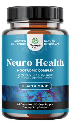 Suplemento De Apoyo Cerebral Nootrópicos - Suplemento De Memoria Nootrópico Para La Salud Cerebral Y El Rendimiento, Co