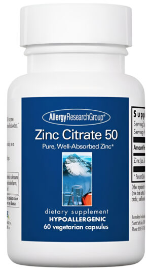 Citrato De Zinc 50 Mg 60 Cap