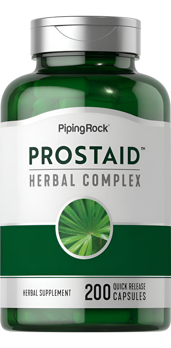 Suplemento De Próstata Para Hombres | Complejo Herbario Prostaid | 200 Cápsulas | Sin Omg, Sin Gluten | Por Piping Rock