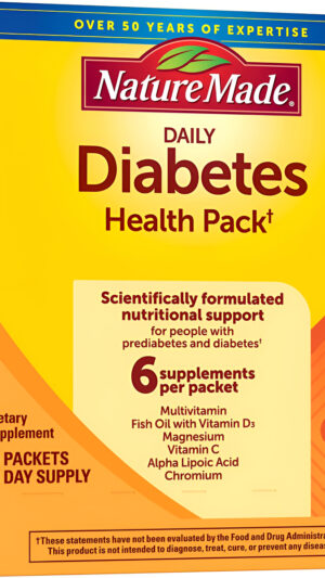 Paquete Diario Para La Salud De La Diabetes De Nature Made, Suplemento Dietético Para Apoyo Nutricional, 30 Paquetes