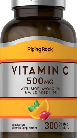 Piping Rock Vitamina C 500 Mg Con Bioflavonoides Y Escaramujos | 300 Comprimidos |