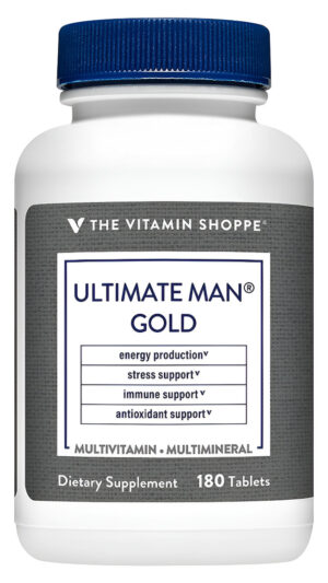 The Vitamin Shoppe Ultimate Man Multivitamínico  Mezcla Energética Y Antioxidante De Alta Potencia 180 Tabletas