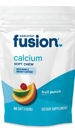 Bariatric Fusion Masticables Bariátricos De Calcio | Ponche De Frutas | Citrato De Calcio De 500 Mg Con Vitamina D3 Y M
