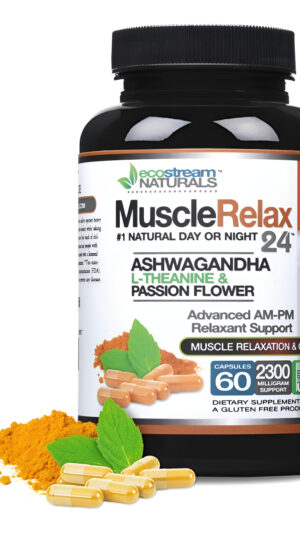 Relaxant - Muscle Relax 24/7 - Cápsulas Grandes De 2,300 Miligramos Para Uso Diurno/nocturno, Soporte Máximo De Fuerza,