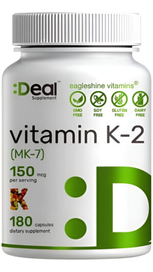 Vitaminas K2 Mk-7 150mcg - 180u