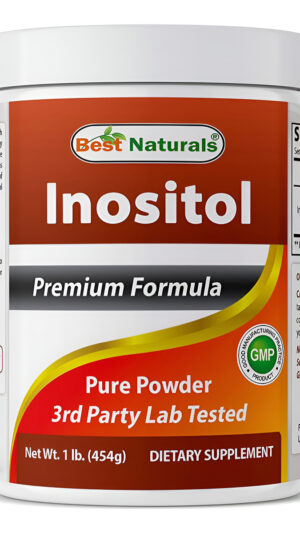 Best Naturals Polvo Puro De Inositol (vitamina B8), 1 Libra, Apoya La Función Hepática Saludable