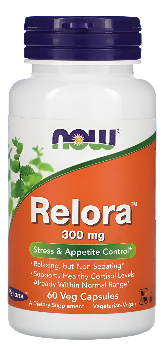 Now Supplements, Relora 300 Mg (una Mezcla De Extractos Vegetales De Magnolia Officinalis Y Phellodendron Amurense), 60