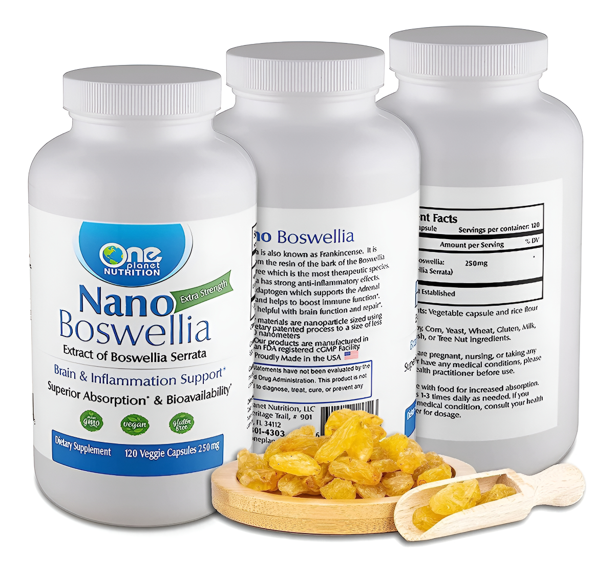 Nano Boswellia 250mg - Suplemento De Nanopartículas, Suplemento De Incienso - Suplementos De Apoyo Y Vitaminas A Base D