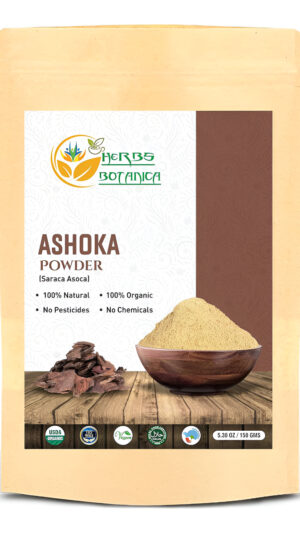 Herbs Botanica Ashoka Powder 5.3oz / 150 Gramos | Saraca Indica - Tónico Uterino Tradicional Que Apoya La Hierba Saludable Para El Sistema Reproducti