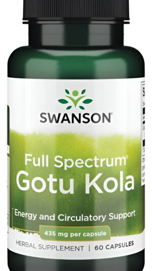 Espectro Completo Gotu Kola- 60 Caps- 435 Mg De Swanson