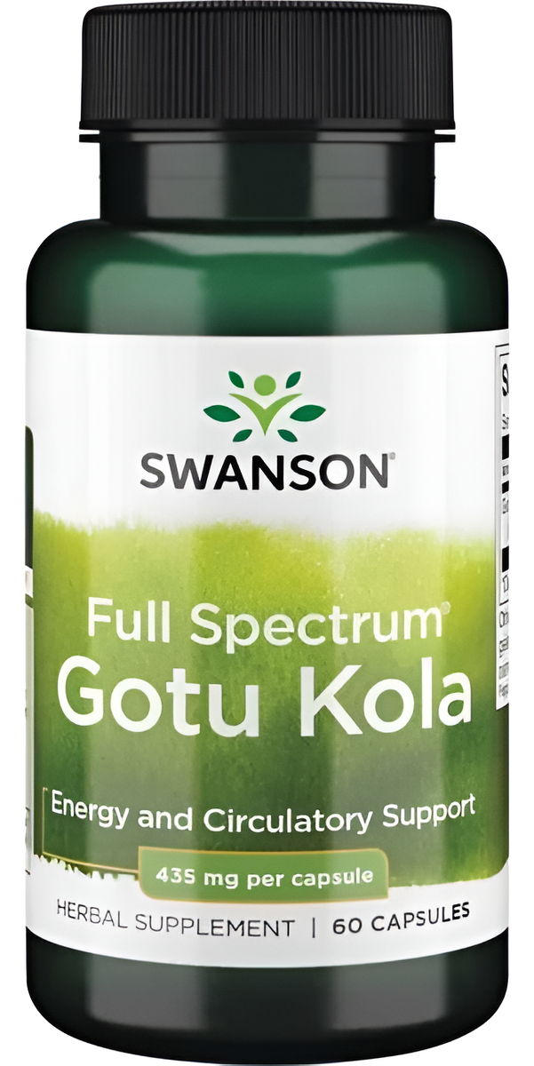 Espectro Completo Gotu Kola- 60 Caps- 435 Mg De Swanson