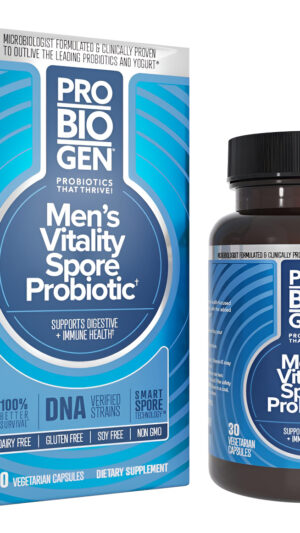 Probiótico Vitality Para Hombre: Tecnología Inteligente De Esporas, Verificado Por Adn, 100 Veces Mejor Supervivencia,