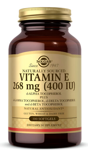 Solgar Vitamina E 268mg (400 Ui) Alpha, 100 Softgels   Antio