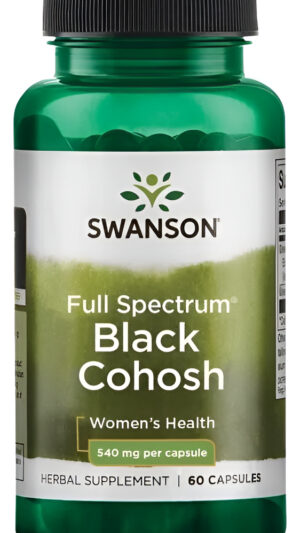 Hierba Negra  Black Cohosh 540mg 60 Cápsulas Swanson