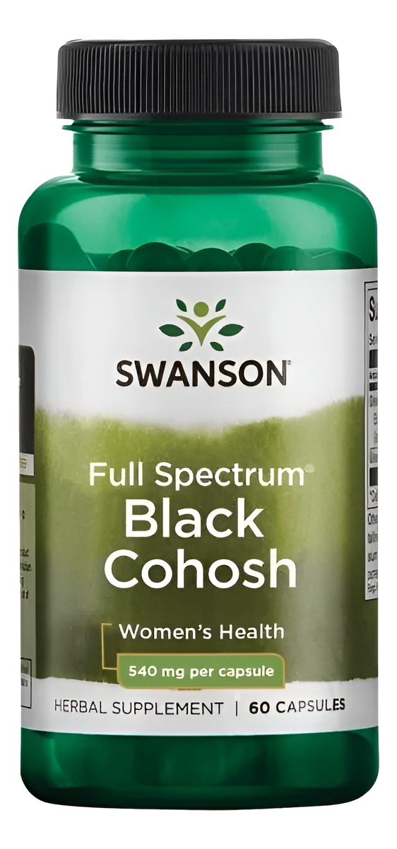 Hierba Negra Black Cohosh 540mg 60 Cápsulas Swanson
