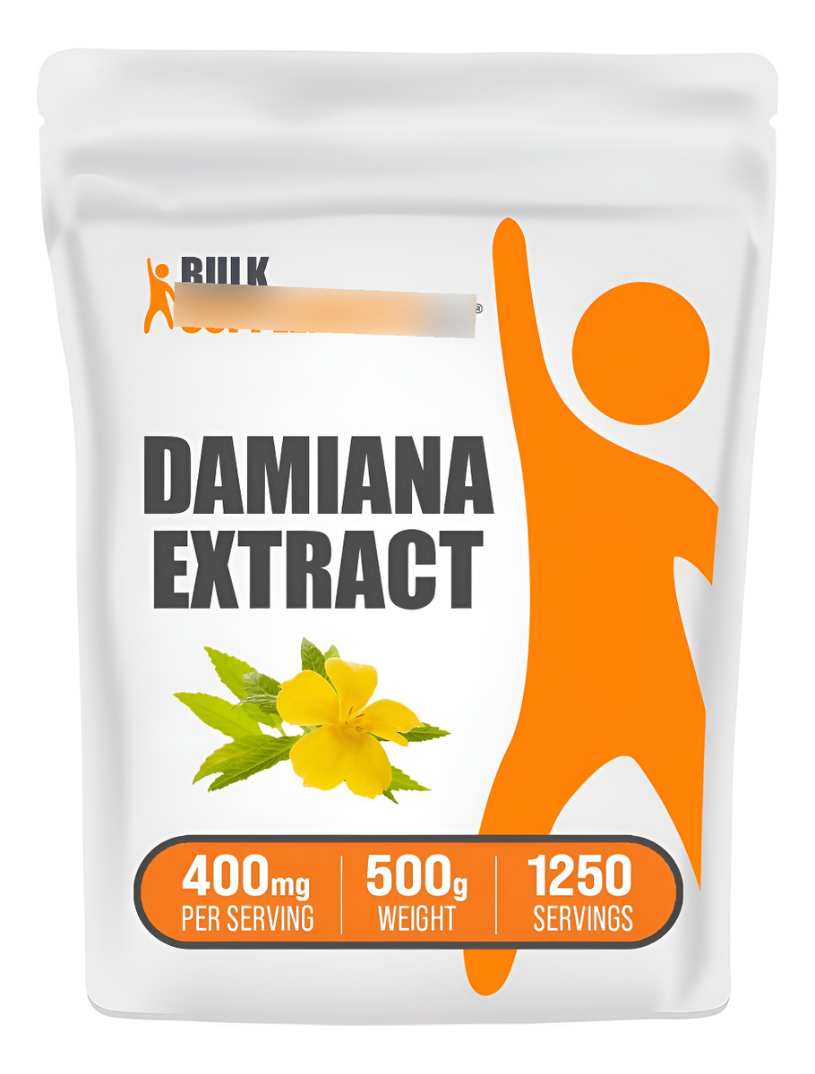 Bulksupplements Polvo De Extracto De Damiana, Suplemento Herbal, Sin Gluten, 400 Mg Por Porción, 17.64 Oz (1.1 Libras)