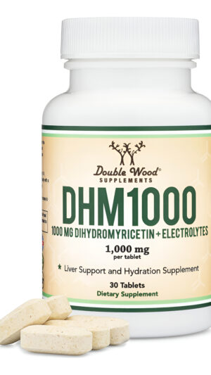 Tabletas De Dihidromiricetina (dhm) Dhm1000 - Suplemento Dhm Más Potente Del Mercado - 1,000 Mg (30 Unidades) Mejorado