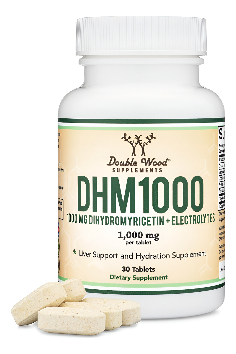 Tabletas De Dihidromiricetina (dhm) Dhm1000 - Suplemento Dhm Más Potente Del Mercado - 1,000 Mg (30 Unidades) Mejorado