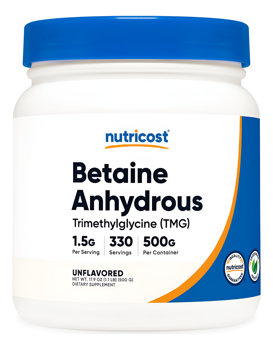 Nutricost Betaína Anhidra Trimetilglicina (tmg) Polvo 17.64 Oz