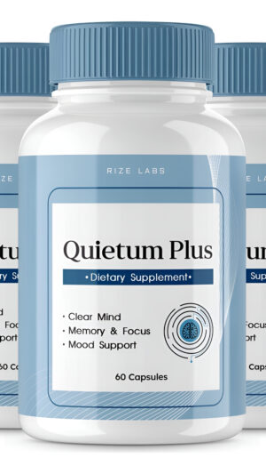 Paquete De 3 Cápsulas Quietum Plus Para Aliviar El Tinnitus Quietum Plus, Suplemento Para Aliviar El Tinnitus, Fórmula