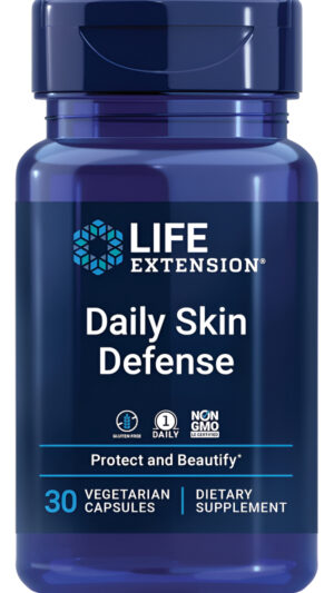 Life Extension Daily Skin Defense - Suplemento De Fórmula Para La Hidratación Y La Producción Saludable De Colágeno