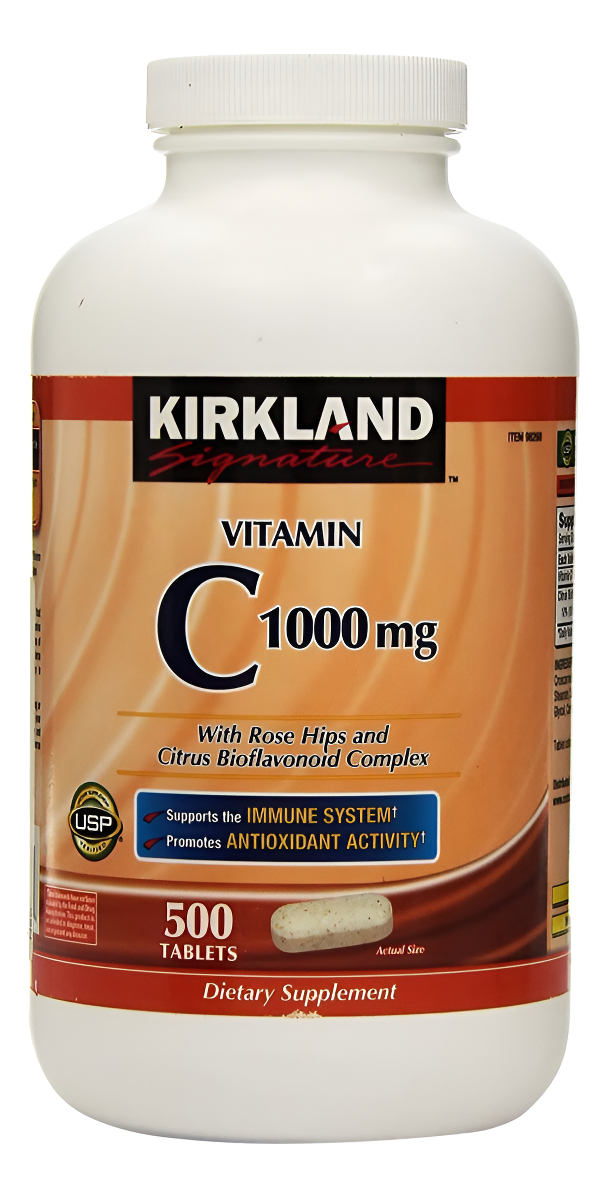 Kirkland Signature Vitamina C Con Escaramujos Y Bioflavonoides Cítricos, 500 Comprimidos