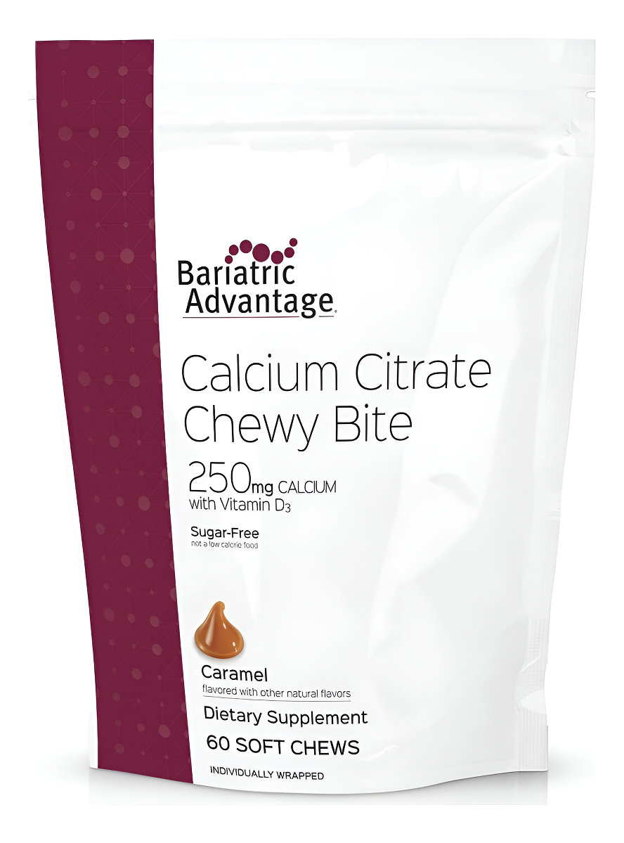 Bocaditos Masticables De Citrato De Calcio Bariatric Advantage De 250 Mg Con Vitamina D3