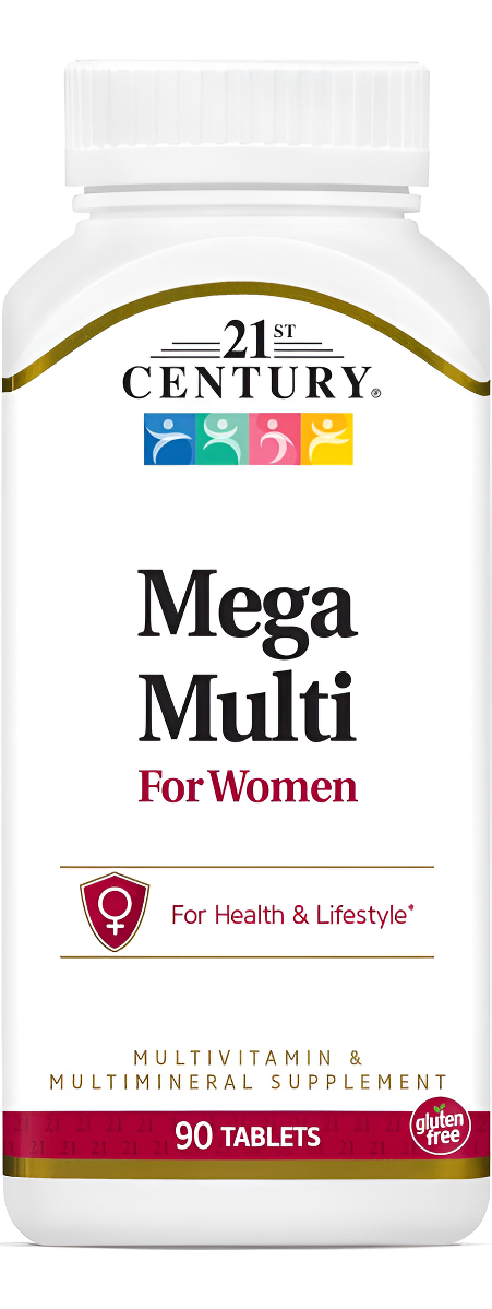 21st Century Tabletas Mega Multi Para Mujer, 90 Unidades (22659)