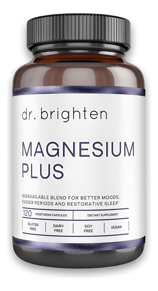Dr. Brighten Magnesio Plus - Beneficioso Para Mantener Un Estado De Ánimo Saludable, 120 Cápsulas Veganas