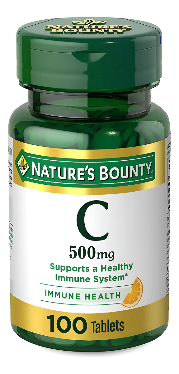 Nature's Bounty, C 500 Mg 100 Tabletas De Vitamina C Pura