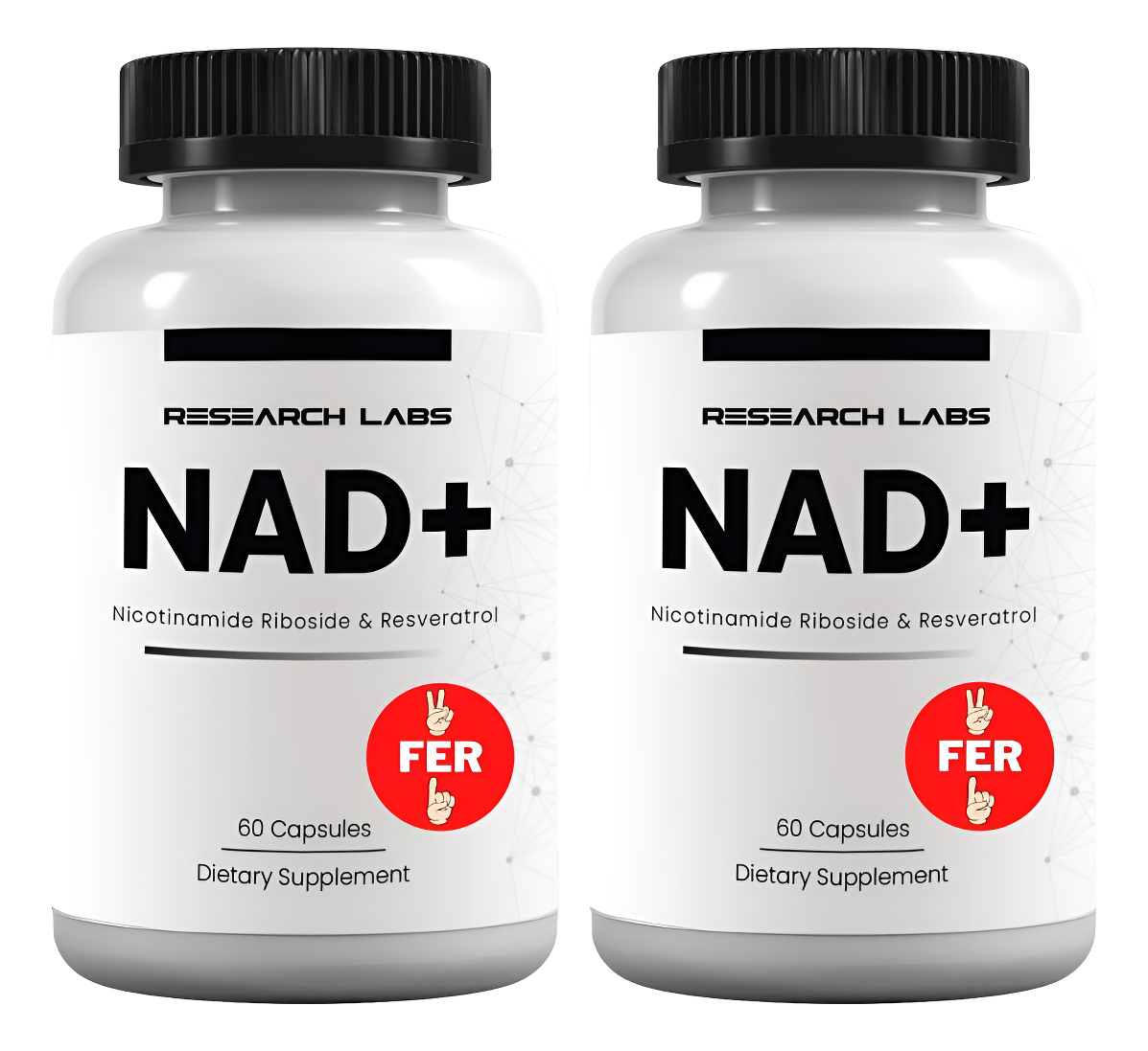 Research Labs Suplemento Nad+ 2 Para 1 Anuncio. Fórmula Patentada Con Riboyoung Pendiente De Patente. Activador Nrf2,