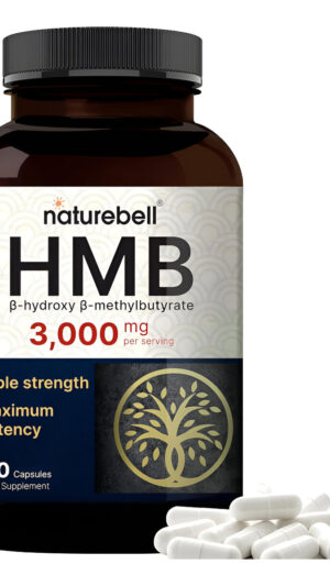 Naturebell Suplementos Hmb - Cápsulas De Triple Fuerza Hmb (beta-hidroxi Beta-metilbutirato) - Masa Muscular Magra Y Ap
