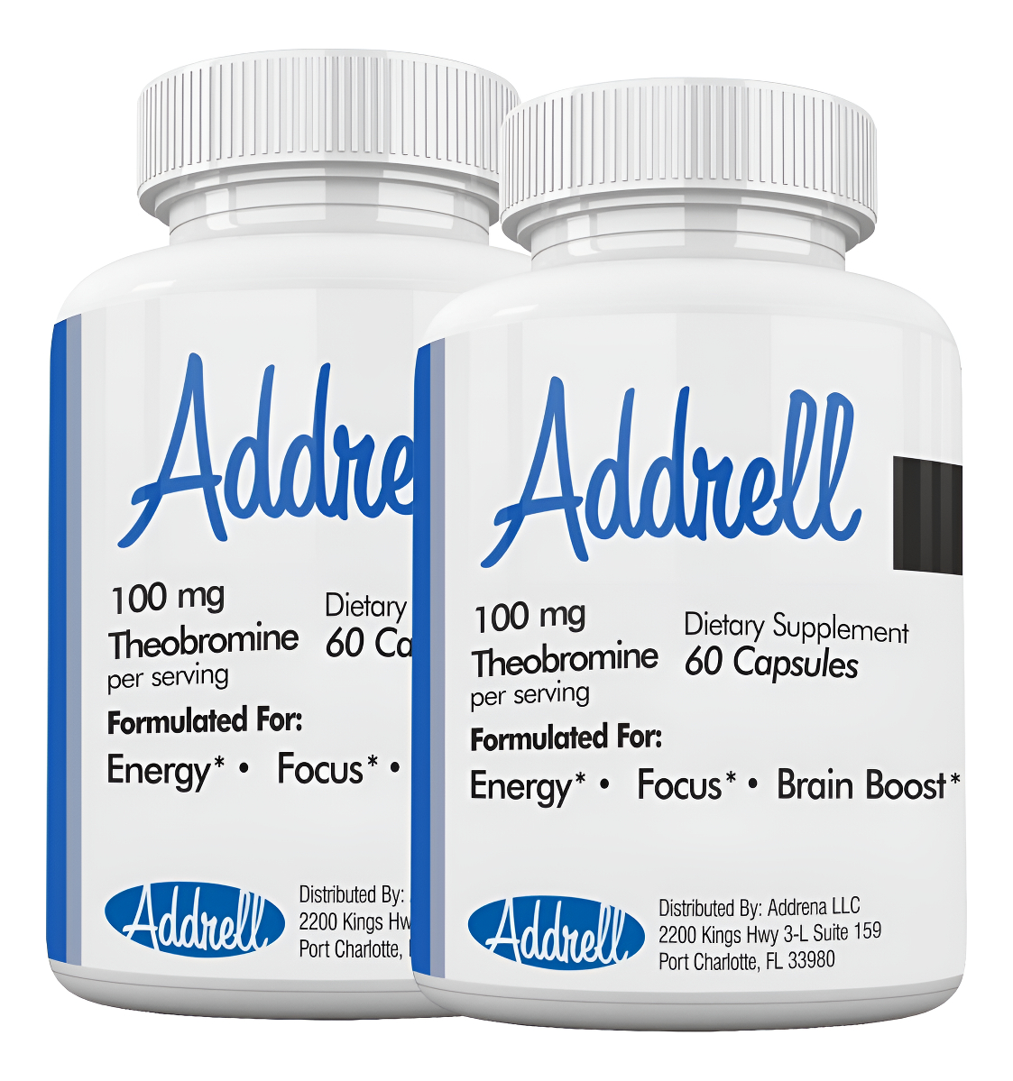 Addrell - Paquete De 2 Píldoras Estimulantes Energéticas, Suplemento De Estudio, Suplementos Nootrópicos Naturales Y Su