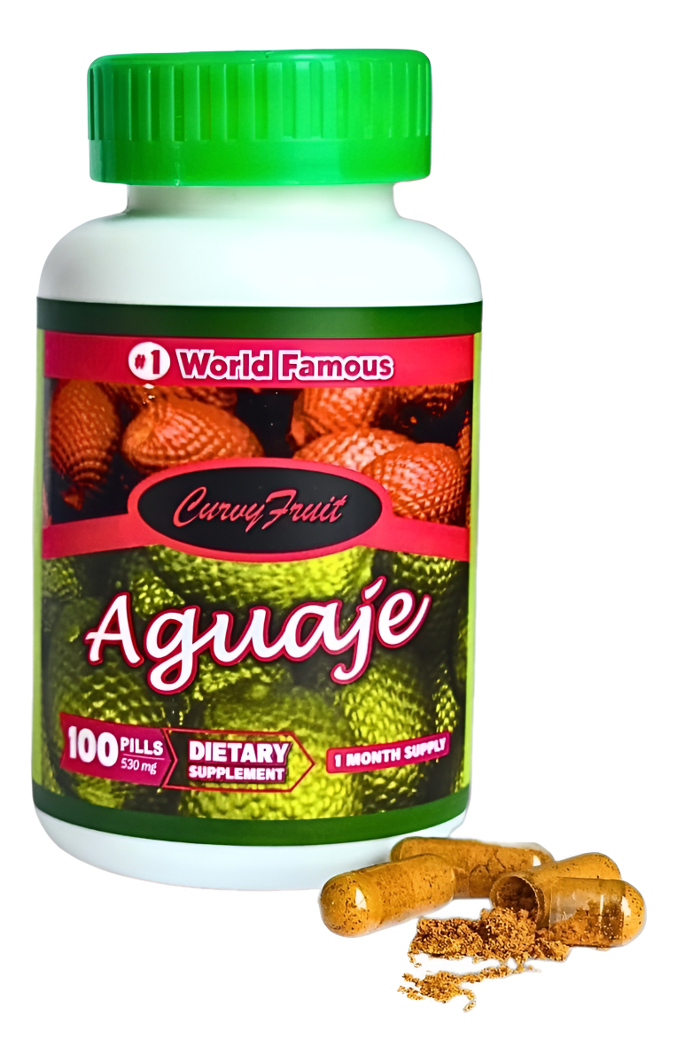 Curvyfruit 100 Pastillas Originales De Aguaje Para Trasero Más Grande, Pecho Y Caderas De Una Manera 100% Natural