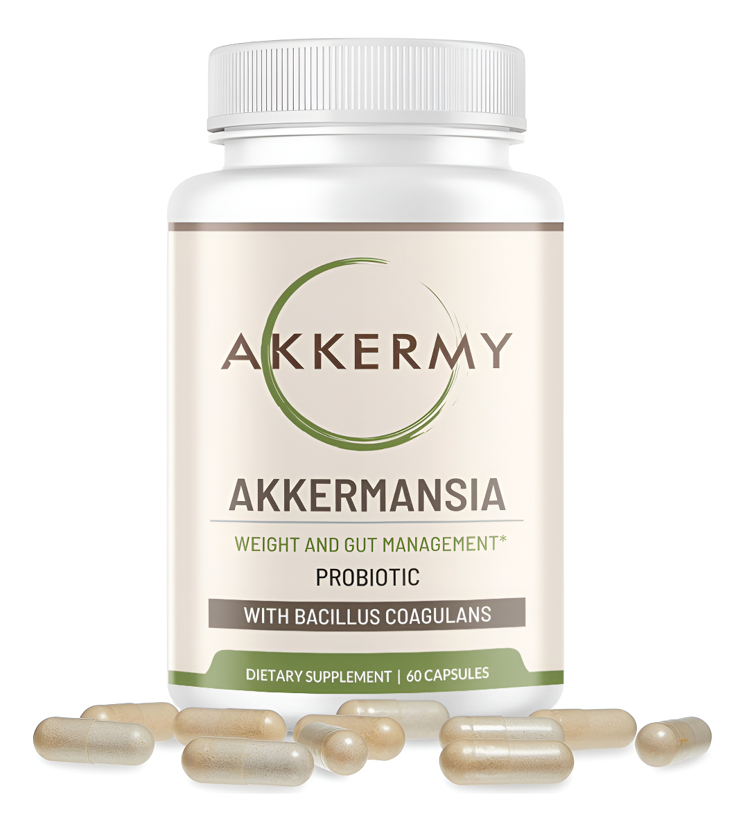Akkermy Akkermansia Muciniphila Suplemento Estimulante Glp-1 Con Bacillus Coagulans, Vitaminas B2, D3 Y Cromo