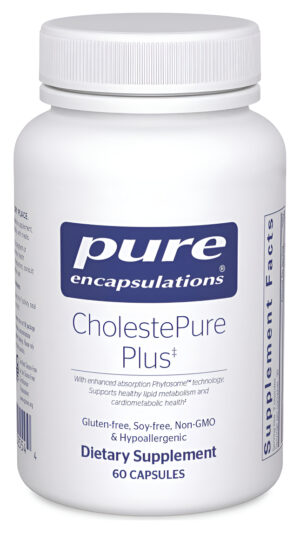Pure Encapsulations Cholestepure Plus 120's  Suplemento De Berberina - Con Bergamota Cítrica - 60 Cápsulas