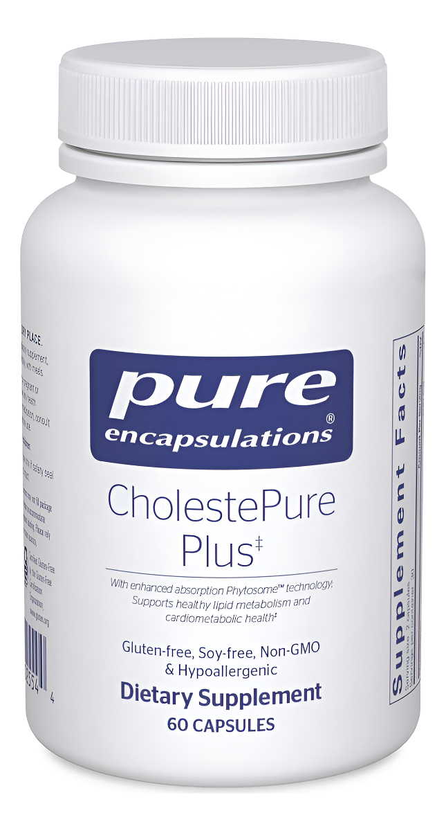 Pure Encapsulations Cholestepure Plus 120's Suplemento De Berberina - Con Bergamota Cítrica - 60 Cápsulas