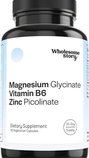 Suplementos De Glicinato De Magnesio Y Picolinato De Zinc 3 En 1 Con Vitamina B6 | Magnesio Y Vitamina De Zinc | Salud