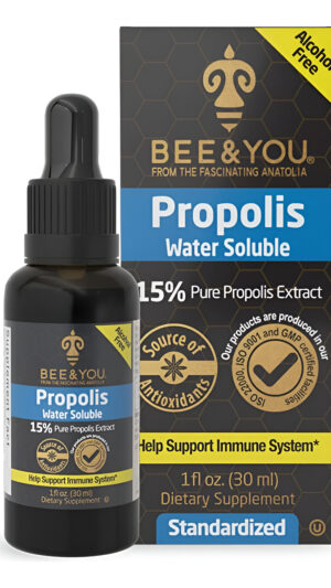 Bee And You, Extracto De Propóleo Puro 100% Natural, Gotas Solubles En Agua, De Alta Potencia, Ultra Puro, Suplemento D