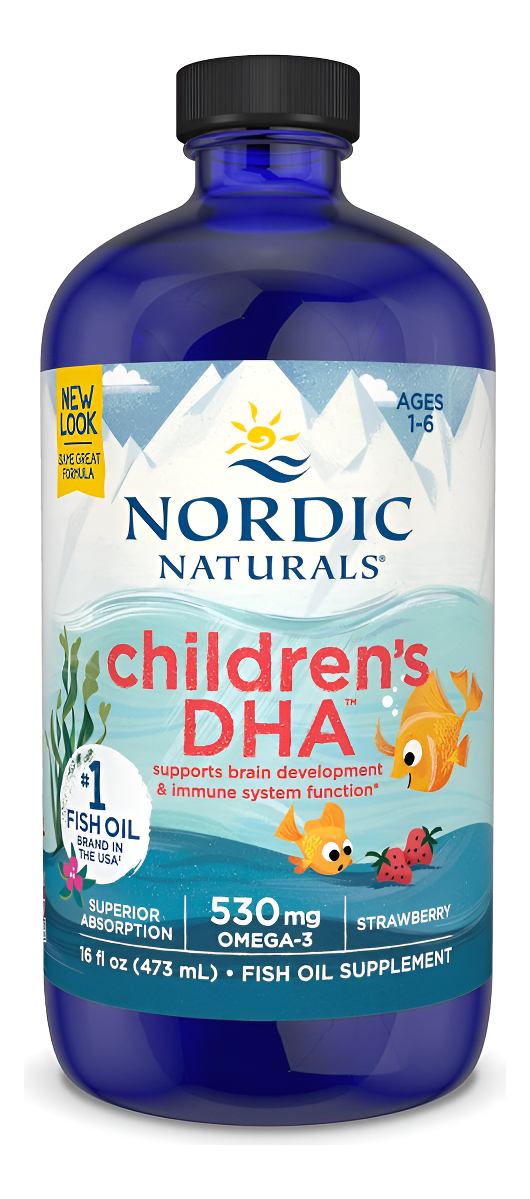 Nordic Naturals Suplemento De Aceite De Pescado Dha Omega-3 Para Niños, 473 Ml