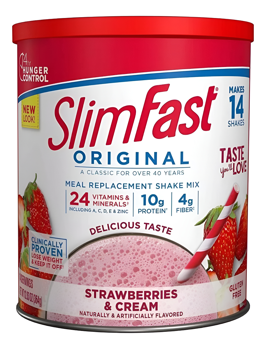 Slimfast Original Perdida De Peso Fresa 364 Gr