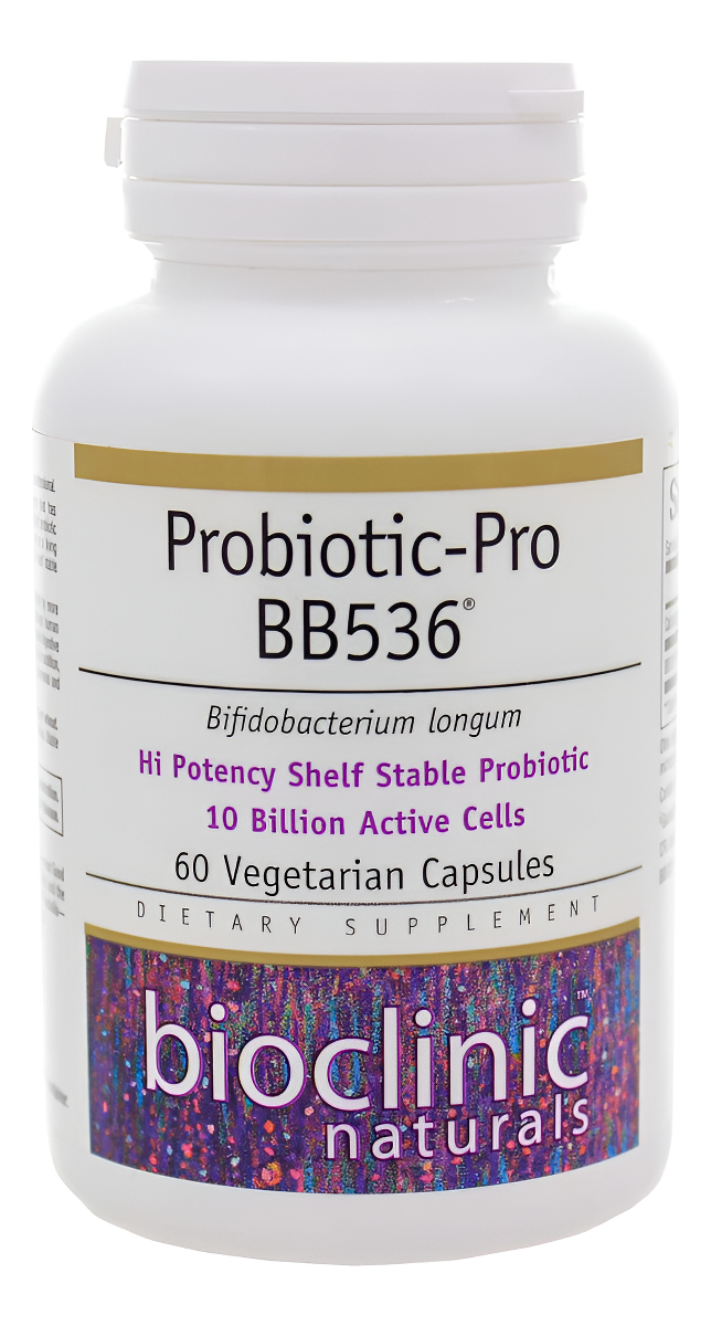 Bioclinic Naturals Probiotic-pro Bb536 Suplemento Probiótico, 60 Cápsulas Veganas, Paquete De 2